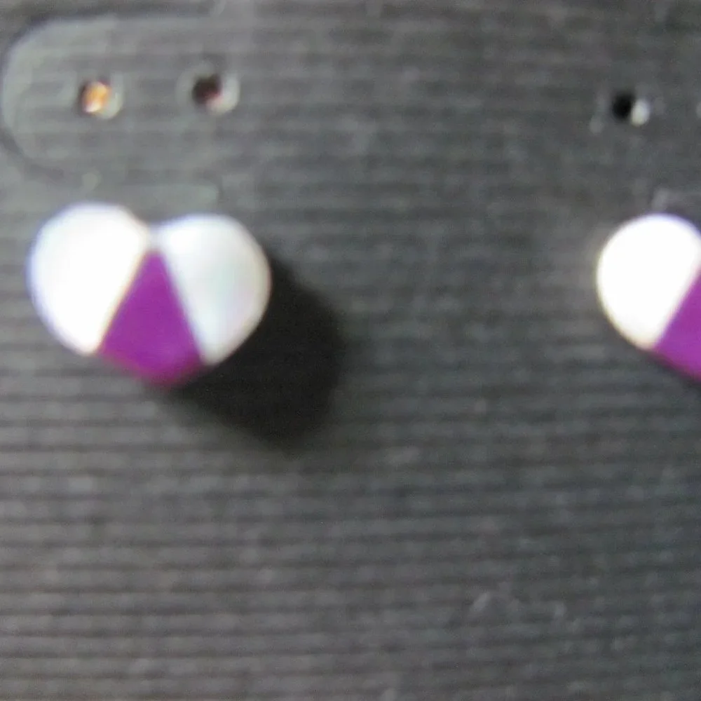 SUGALITE‎ POST BACK EARRINGS NAVAJO MADE STERLING SILVER POSTS